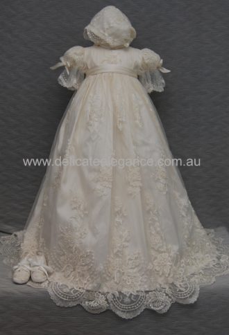 4236: Girls' Silk Christening Gown