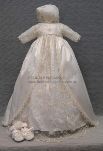 4246: Girls' Silk Christening Gown