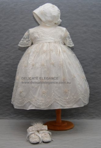 4247: Girls' Silk Christening Dress