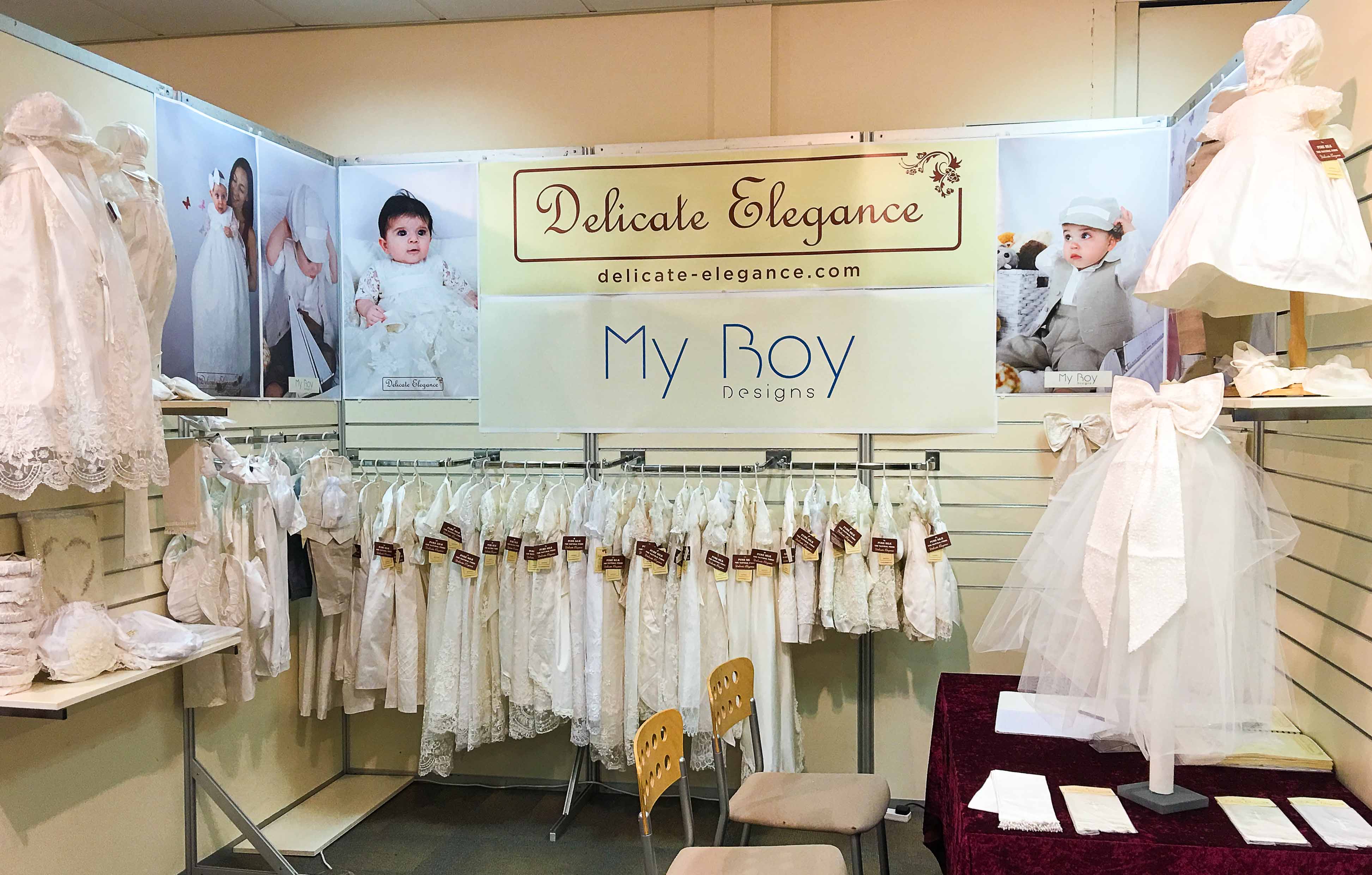 Delicate Elegance exhibiting at INDx Kidswear trade show in Solihull, UK in July 2016