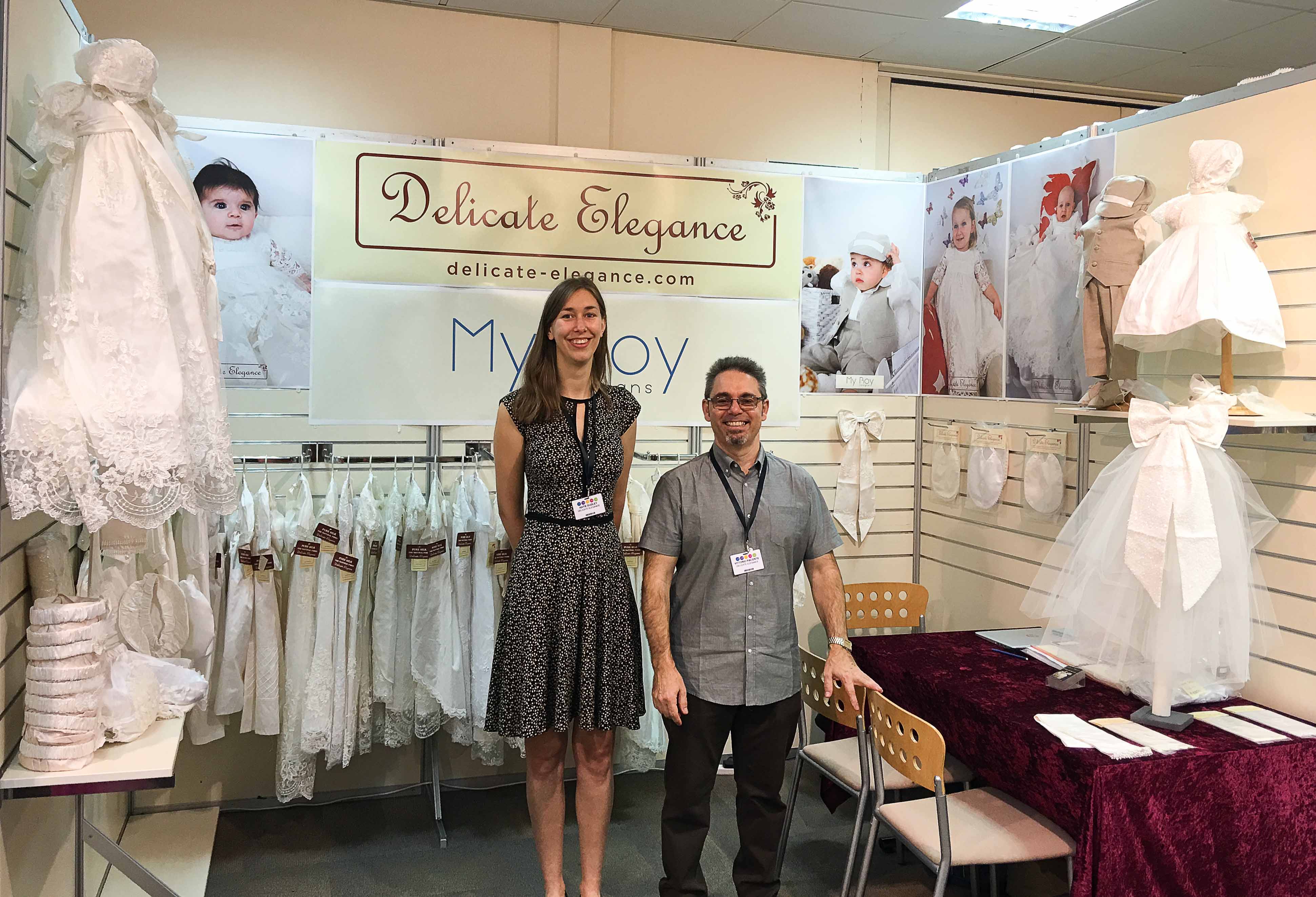 Delicate Elegance exhibiting at INDx Kidswear trade show in Solihull, UK in July 2016