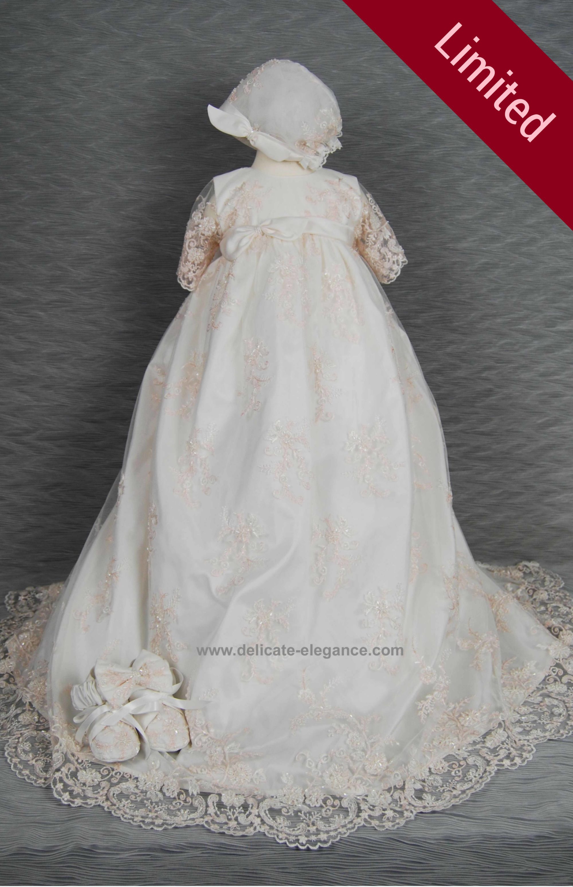 4280: Girls' Silk Christening Gown