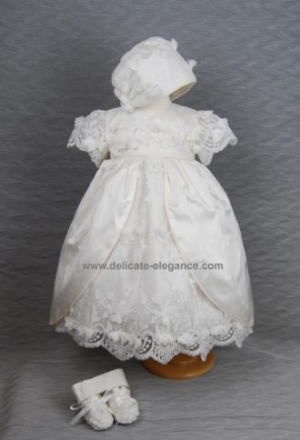 4283: Girls' Silk Christening Dress