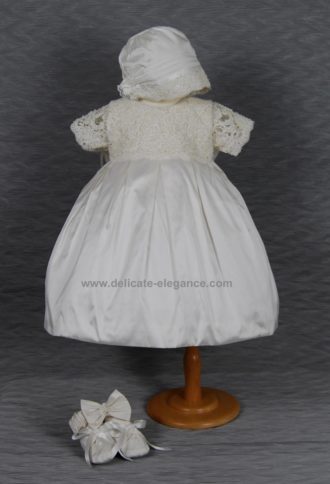 11623: Girls' Silk Christening Dress