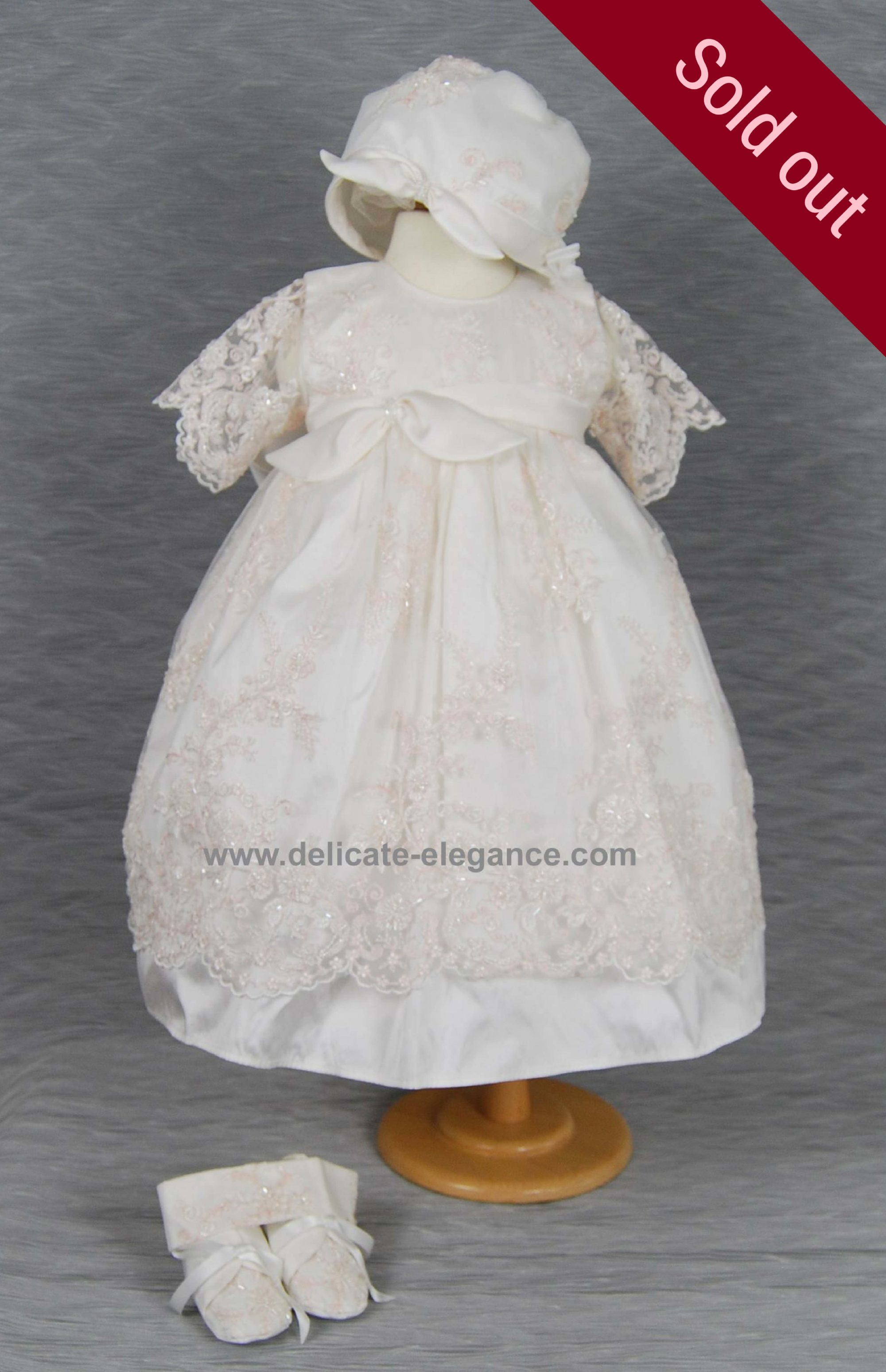 4281: Girls' Silk Christening Dress