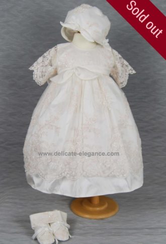 4281: Girls' Silk Christening Dress