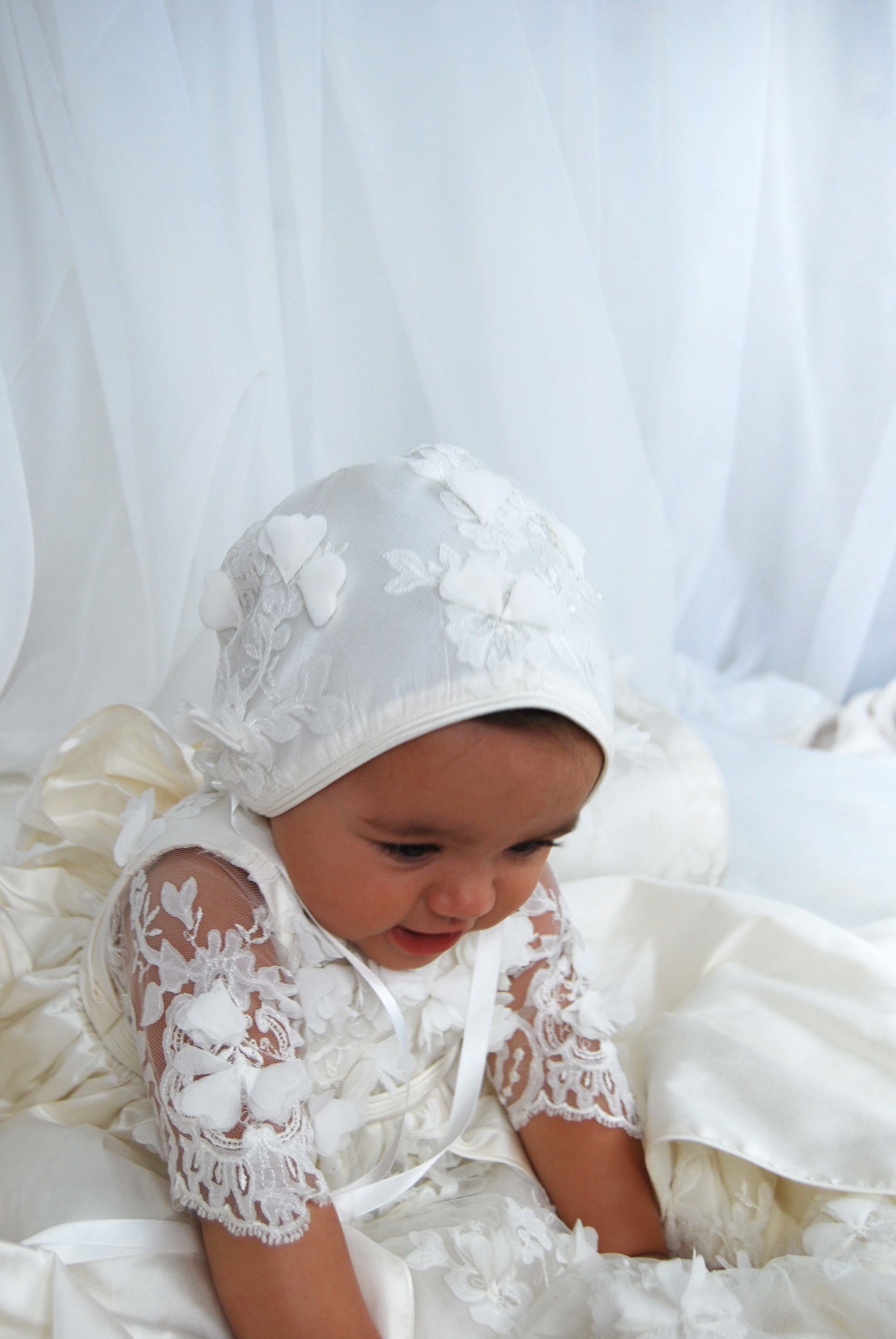 4282: Girls' Silk Christening Gown