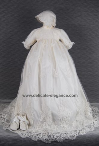 4229: Girls' Silk Christening Gown