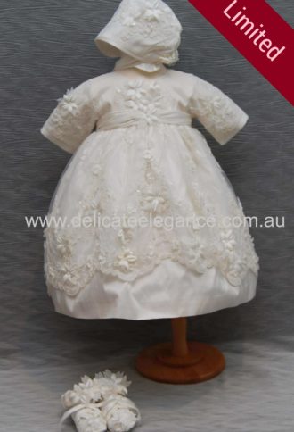 4251: Girls' Silk Christening Dress