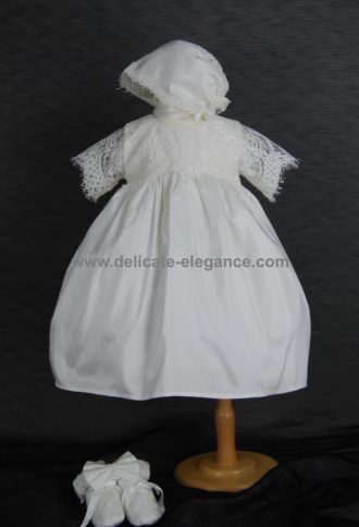 4295-01: Girls' Silk Christening Dress