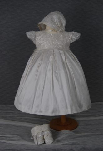 4588: Girls' Silk Christening Dress