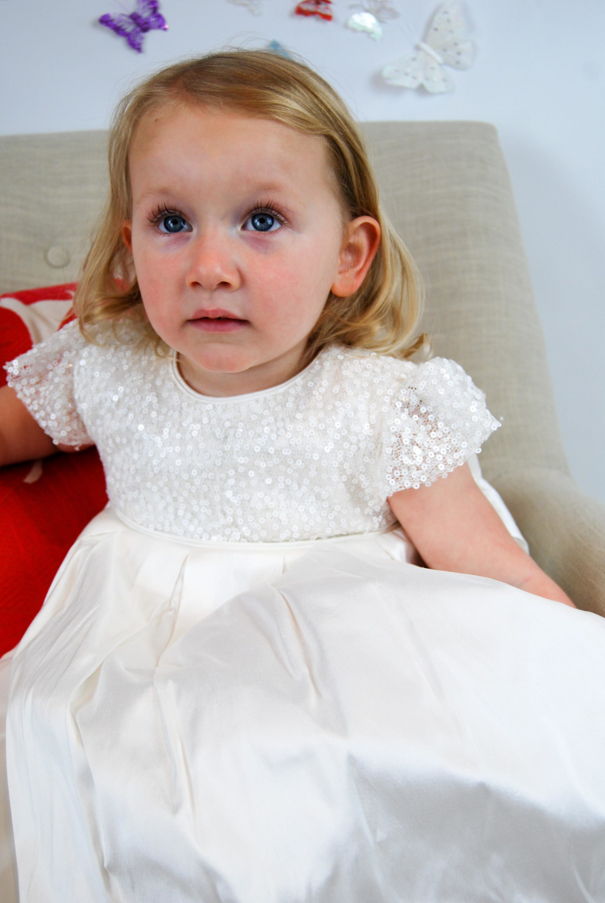 4588: Girls' Silk Christening Dress