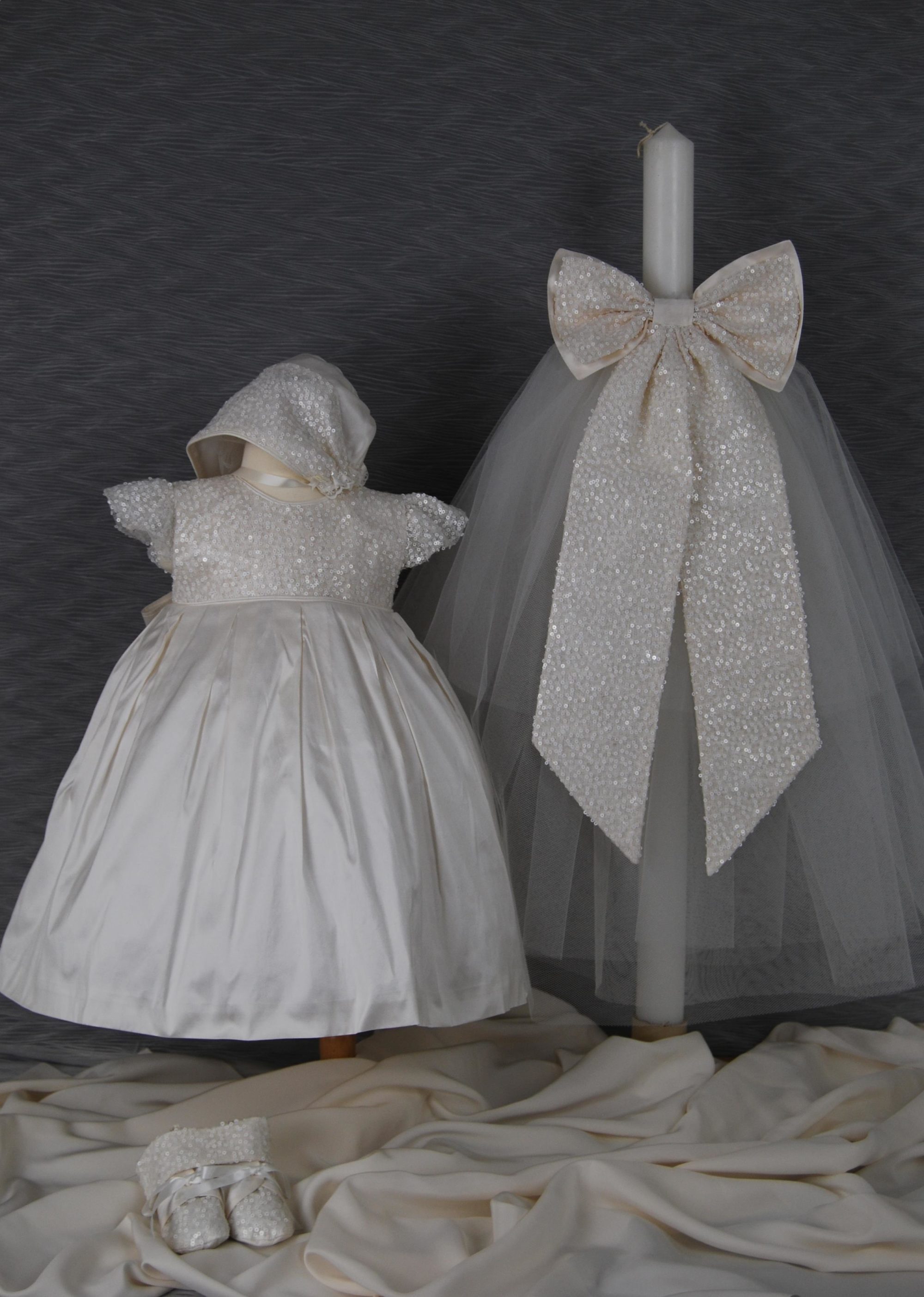 4588: Girls' Silk Christening Dress