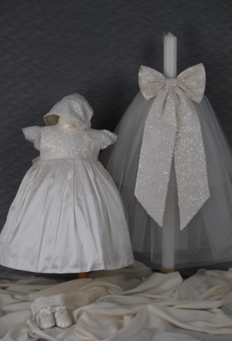 4588: Girls' Silk Christening Dress