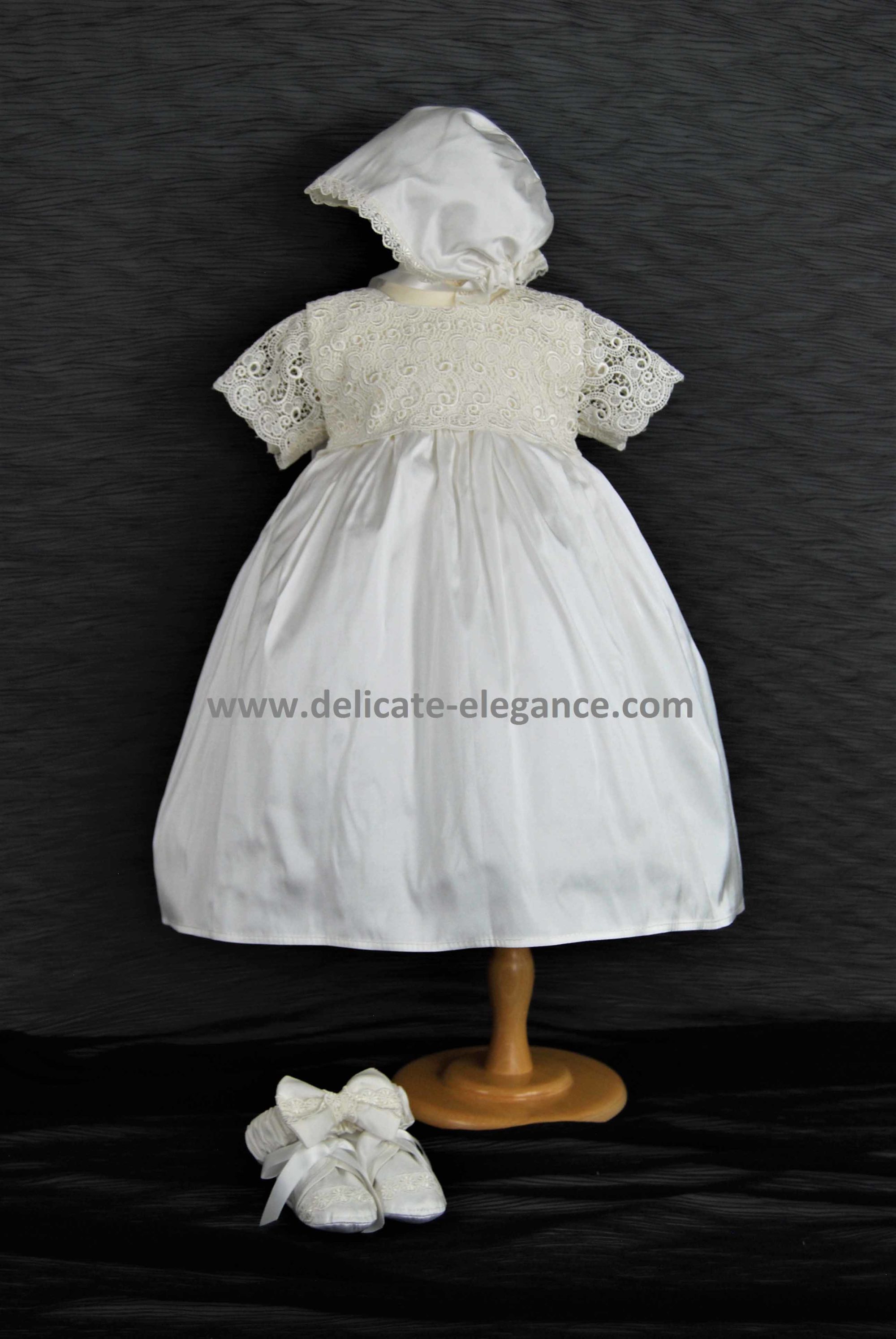 2335SP: Girls' Silk Christening Dress