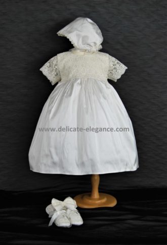 2335SP: Girls' Silk Christening Dress