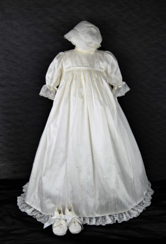 4200: Girls' Silk Christening Gown